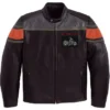 Stegaro Cafe Racer Black Leather Jacket