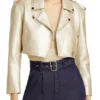 Summer Newman The Young and the Restless Gold Leather Jacket For Sale