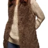 Taupe-Fur-Vest-Sale