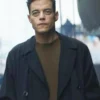 The Amateur Rami Malek Black Cotton Coat For Sale