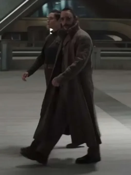 The Mandalorian S03 Omid Abtahi Grey Trench Coat