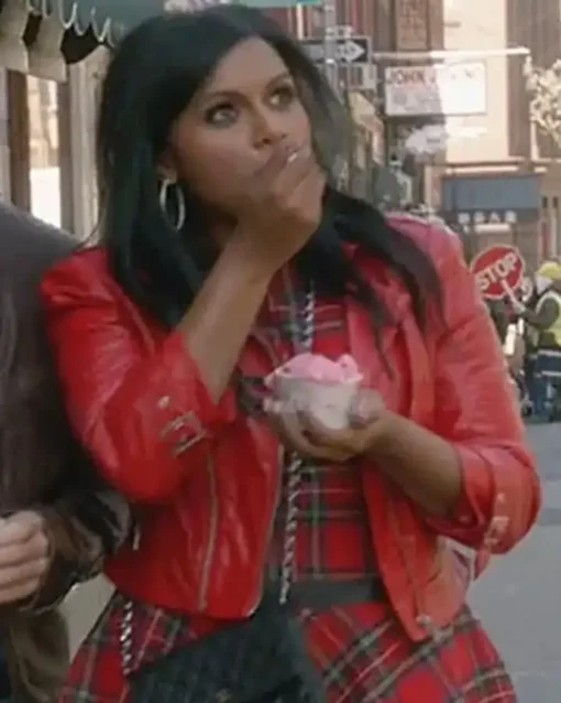 The Mindy Project S02 Mindy Kaling Red Jacket - Image 2