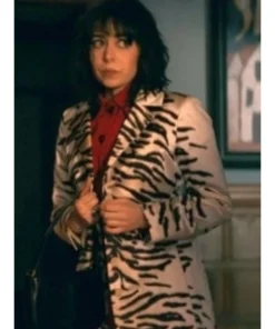 The Penguin Cristin Milioti Zebra Print Long Coat