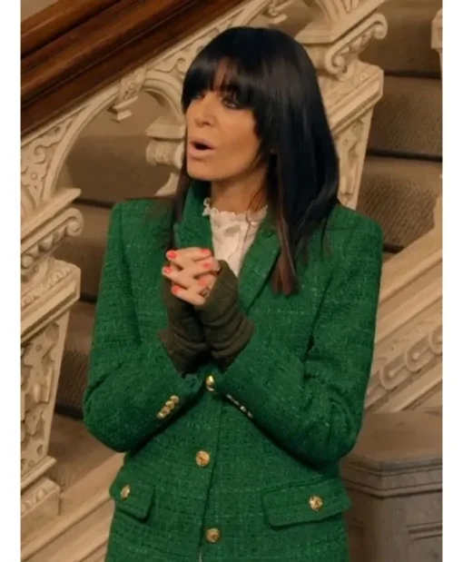 The Traitors Claudia Winkleman Green Blazer