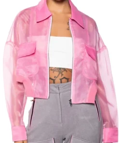 The Voice S26 Kay Sibal Pink Mesh Jacket