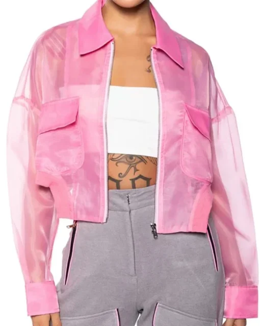 The Voice S26 Kay Sibal Pink Mesh Jacket