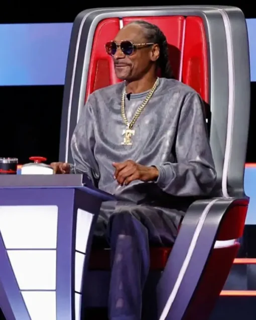 The Voice S26 Snoop Dogg Grey Crocodile Print Tracksuit