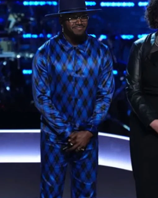 The Voice Season 26 J Paul Argyle Print Suit For Sale