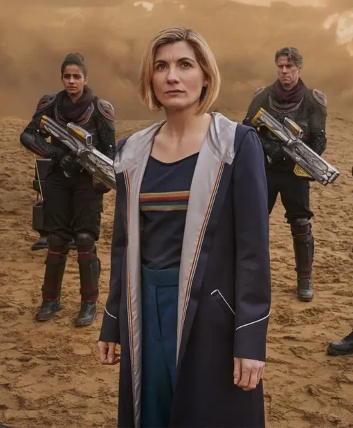 Thirteenth Doctor S13 Grey Long Coat Main