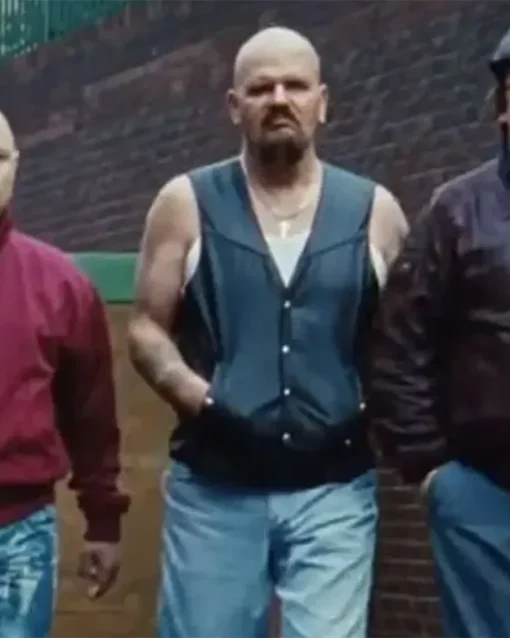 This Is England George Newton Black Leather Vest