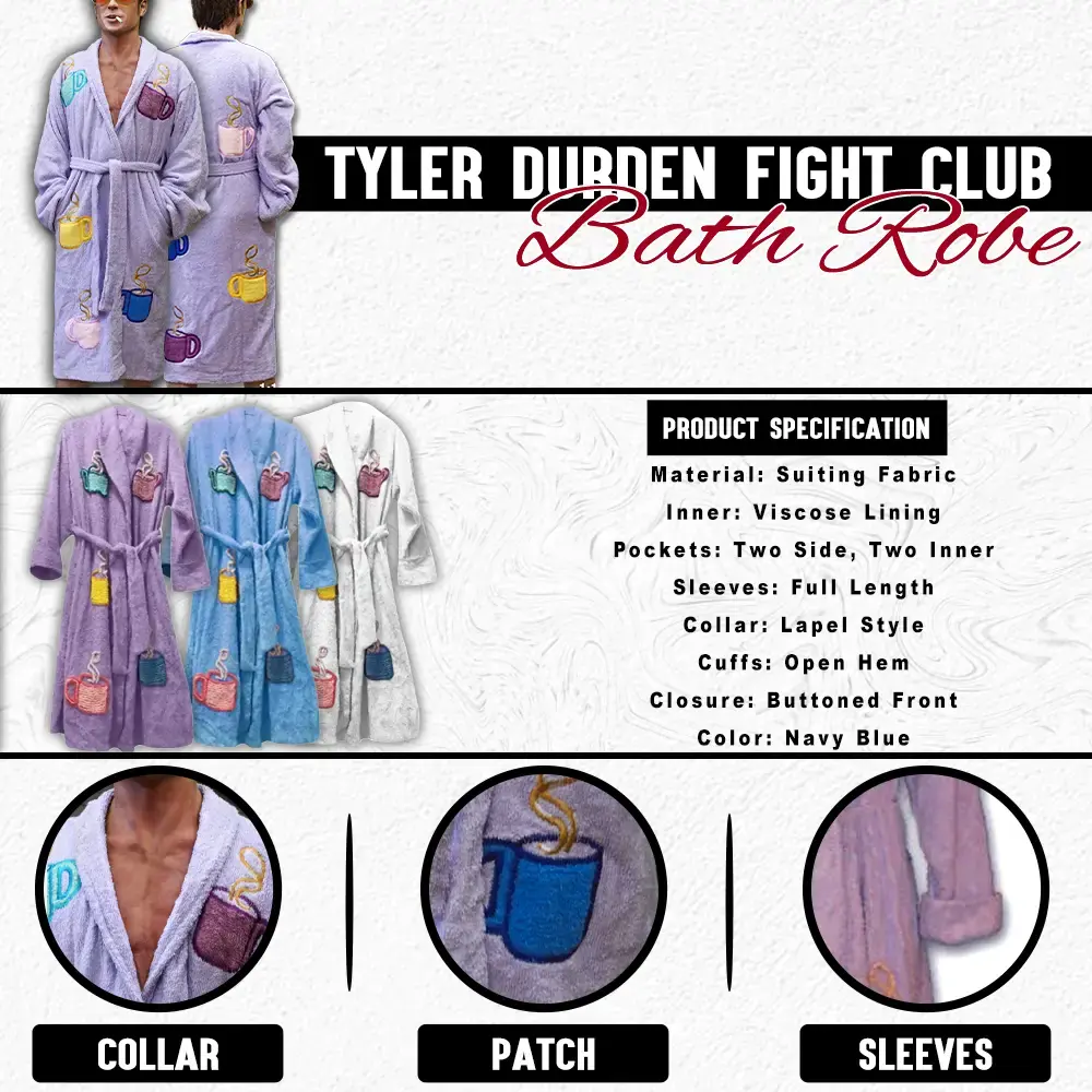 Tyler Durden Fight Club Bath Robe