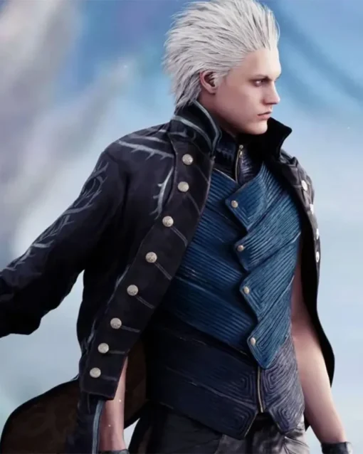 Vergil Leather Coat With Vest