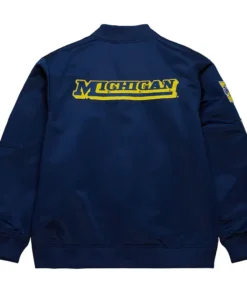 Vintage Logo University of Michigan Satin Jacket sale