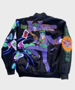 Vintage The Joker Batman Bomber Jacket Back