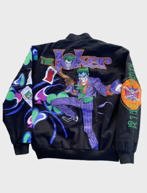 Vintage The Joker Batman Bomber Jacket Back