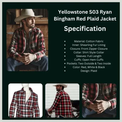 Yellowstone-S03-Ryan-Bingham-Red-Plaid-Jacket-Infographic