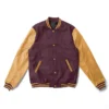 burgundy-and-yellow-varsity-jacket​