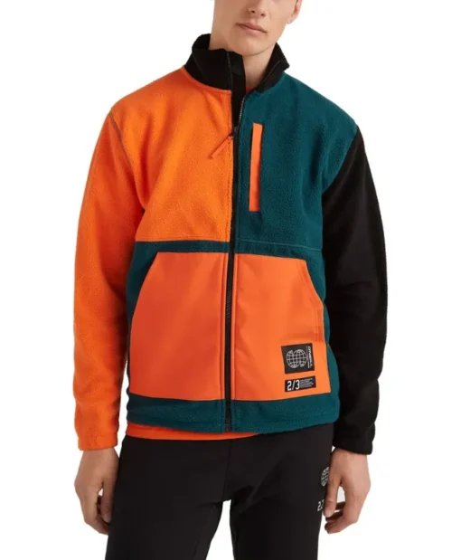 colorblock-fleece-jacket-orange