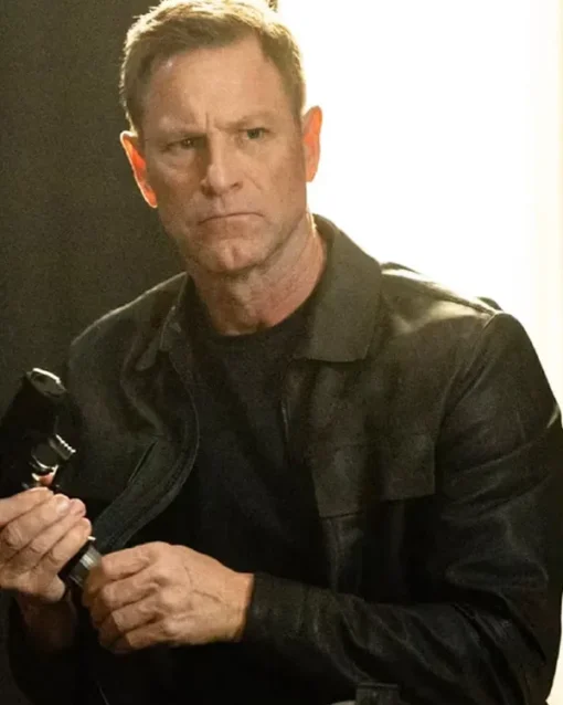 Aaron Eckhart Classified Leather Jacket For Sale