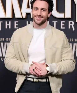 Aaron Taylor-Johnson Kraven the Hunter Bomber Jacket For Men