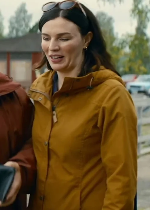 Aisling Bea Get Away Hooded Yellow Jacket For Women