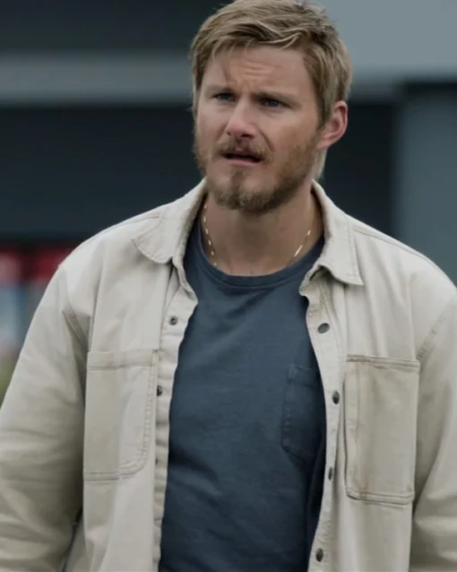 Alexander Ludwig Earth Abides S01 White Jacket - Image 2