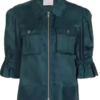 Amanda Setton General Hospital Green Satin Jacket For Sale