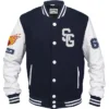 American Football Navy Blue Stegaro Varsity Jacket