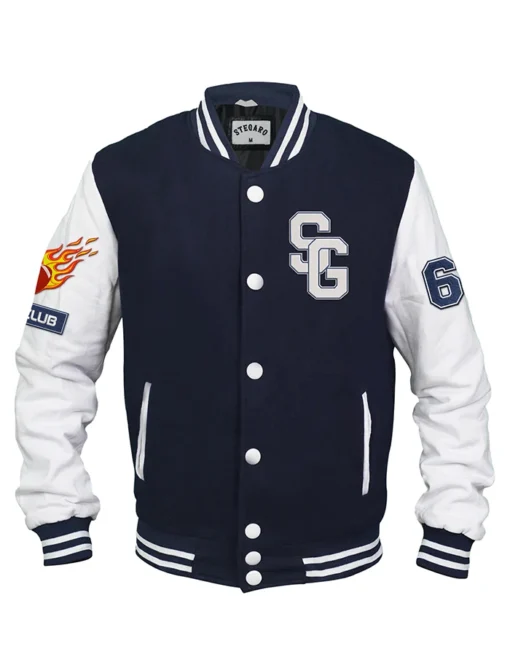 American Football Navy Blue Stegaro Varsity Jacket