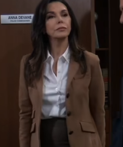 Anna Devane General Hospital Brown Blazer