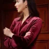 Ashleigh Brewer Bold and the Beautiful Velvet Blazer