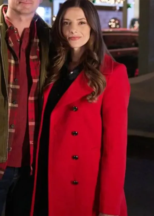 Ashley Greene Deck the Walls Wool Coat For Women