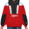 Ashton Red And Black Stegaro Hooded Jacket