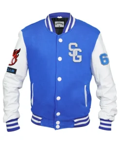 Baseball Stegaro Blue Varsity Jacket Front