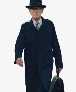 Bill Nighy Joy Black Trench Coat