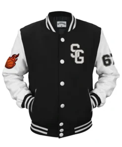 Black varsity stegaro Jacket