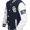 Buy American Football Navy Blue Stegaro Varsity Jacket