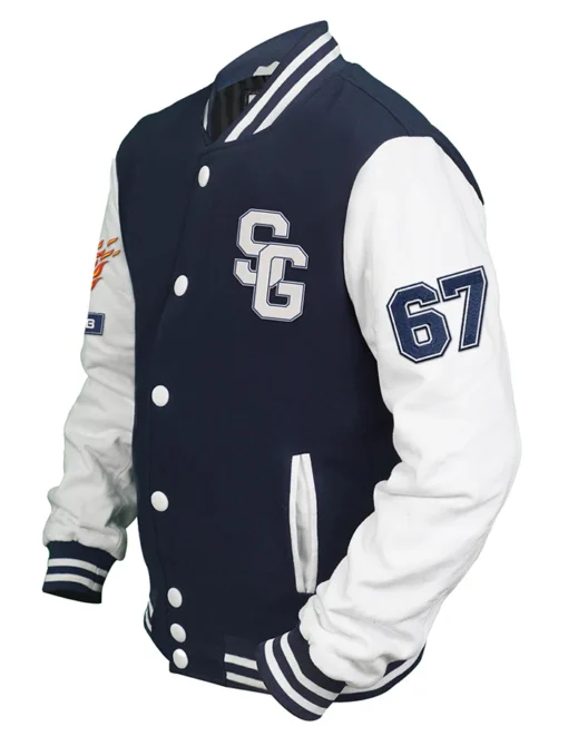 Buy American Football Navy Blue Stegaro Varsity Jacket