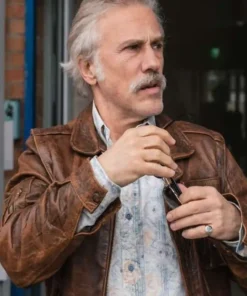 Buy Christoph Waltz Old Guy Brown Jacket