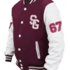 Buy Soccer Stegaro Maroon Varsity Jacket