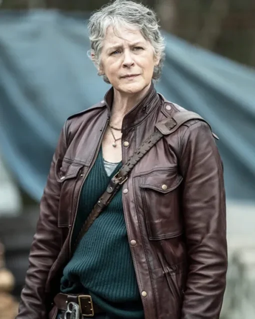 Carol Peletier The Walking Dead Daryl Dixon Leather Jacket - Image 2