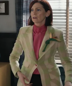 Carrie Preston Elsbeth S02 Plaid Blazer For Sale