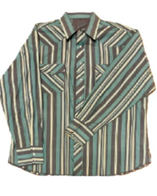 Carter Yellowstone Season 5 Green Stiped Shirt For Sale