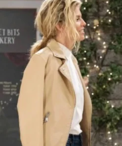 Catherina Greene Days Of Our Lives Beige Leather Jacket