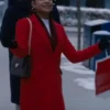 Christina Milian Meet Me Next Christmas Coat