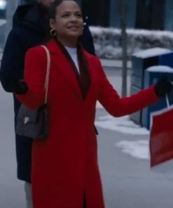 Christina Milian Meet Me Next Christmas Coat