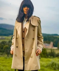 Claudia Winkleman The Traitors UK Beige Coat