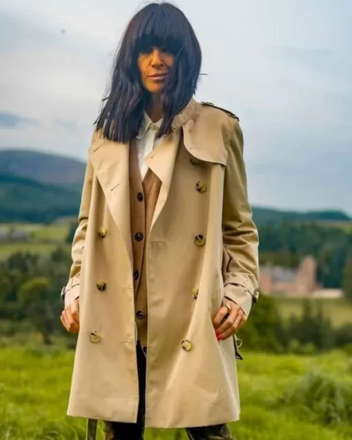 Claudia Winkleman The Traitors UK Beige Coat