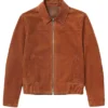 Decent Brown Suede Trucker Jacket