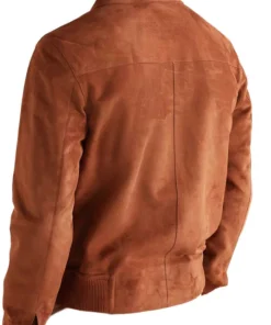 Decent Brown Suede Trucker Jacket Back